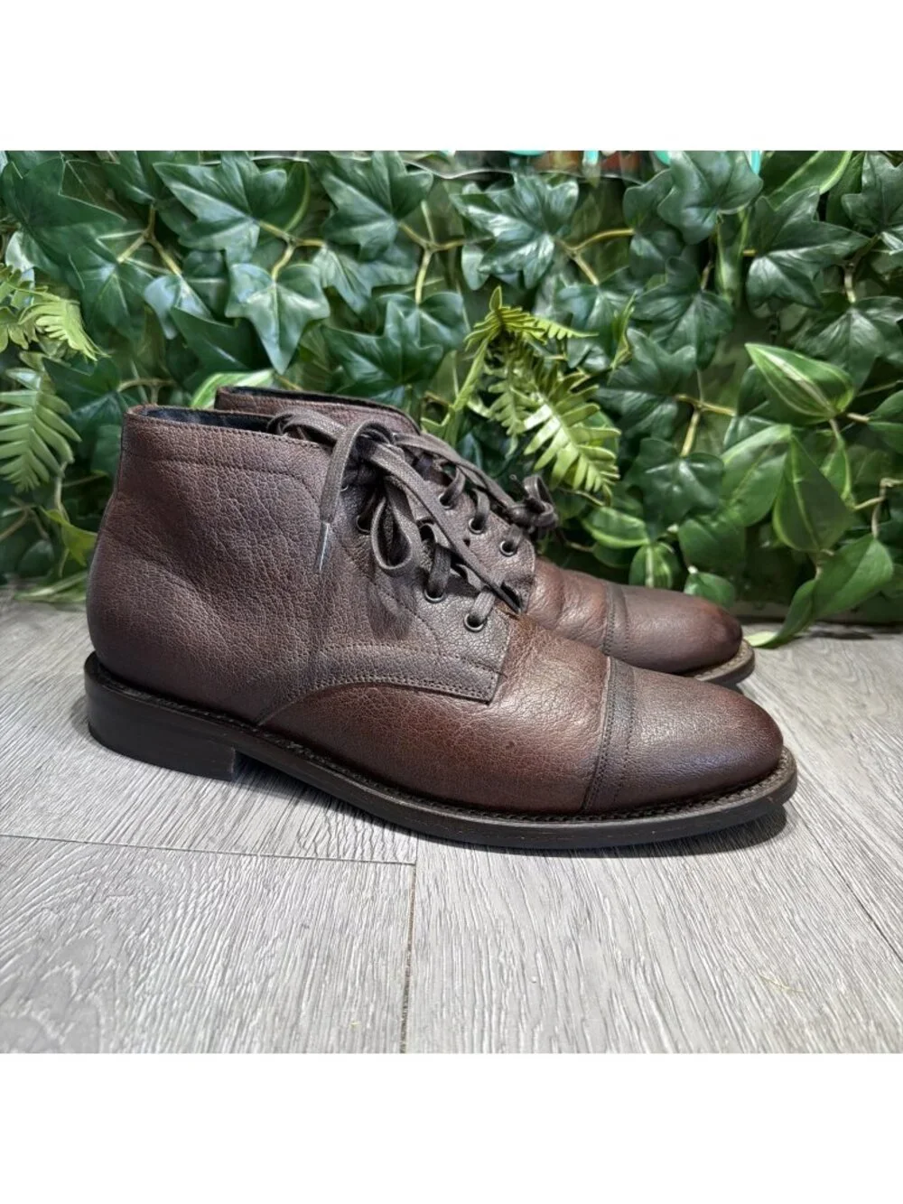 Thursday Boot Co. Cadet Leather Shoe-Natural Brown Men Size 9.5 US